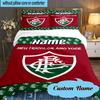 Custom Name Love Fluminense Bedding Set 3pcs, Bedding Set Including 1pc Duvet Cover And 2pcs Pillowcases for Bedroom, Dormitory Gift