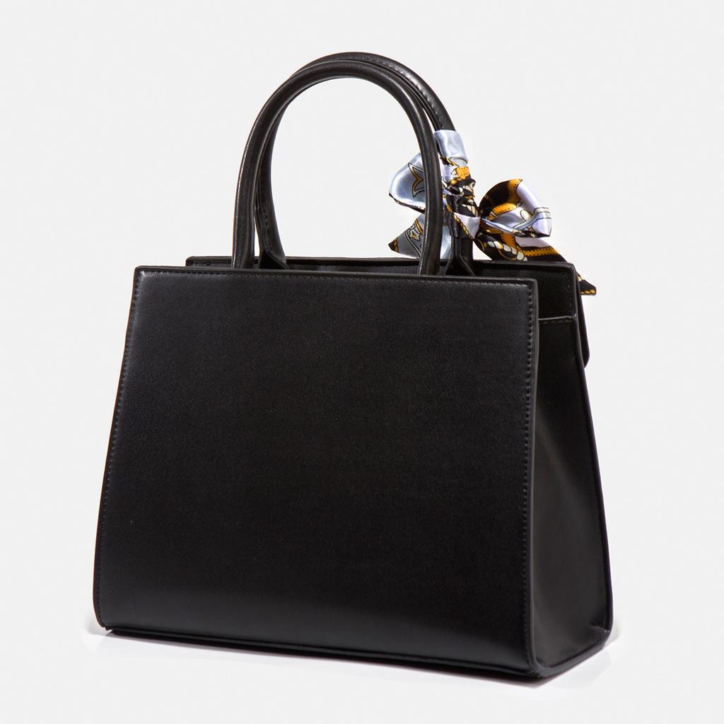 National Style Embroidered Messenger Bag, High-End Black Handbag, Large-Capacity Gift For Elders, Commuter Tote Bag