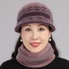In The Elderly Hat Female Winter Old Man Fleece Warm Hat Knitted Rabbit Wool Hat