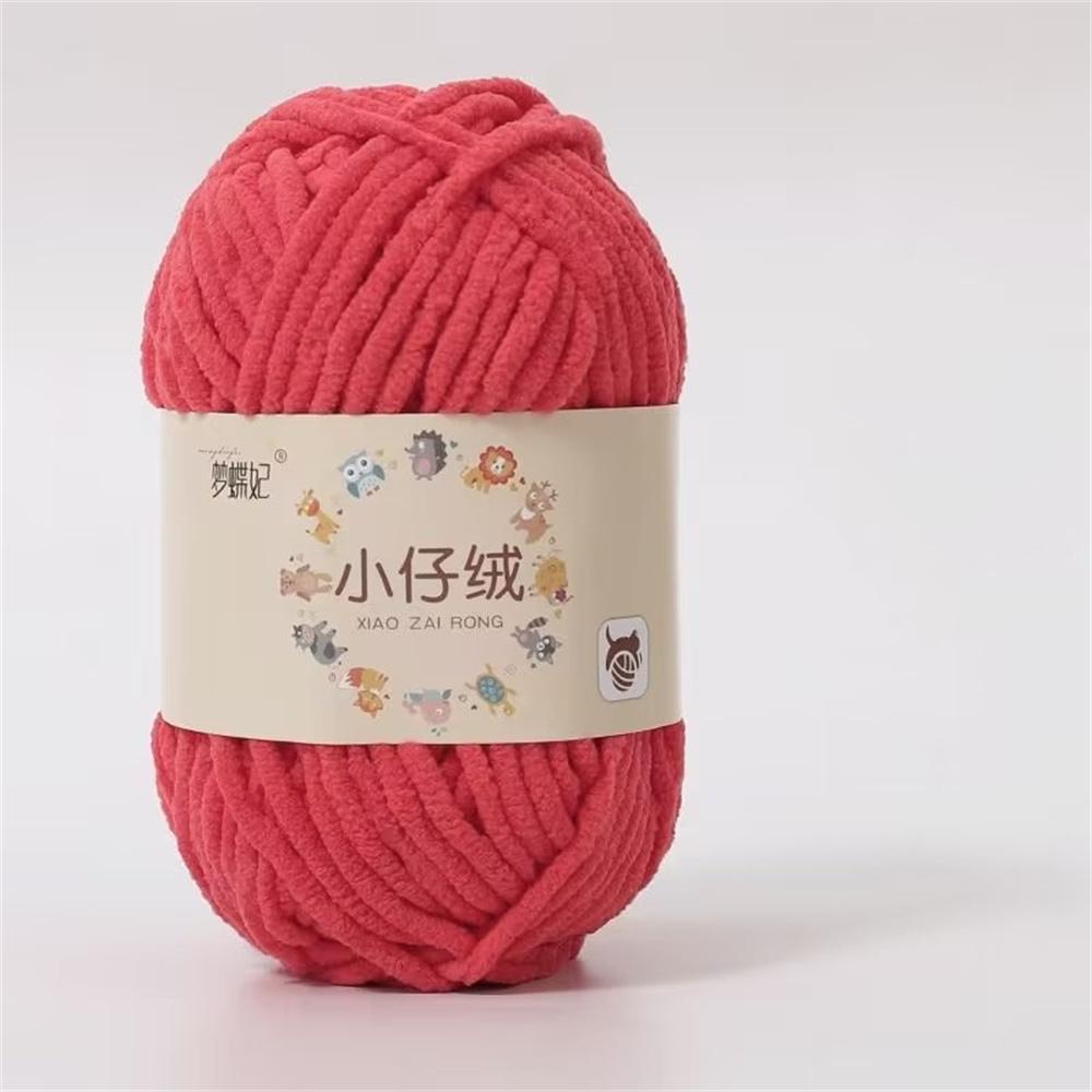 50g Milk Cotton Thick Velvet Yarn Handmade DIY Knitting Yarn Wool Line Baby Scarf Hat Soft Warm Crochet Blanket Chenille Yarn