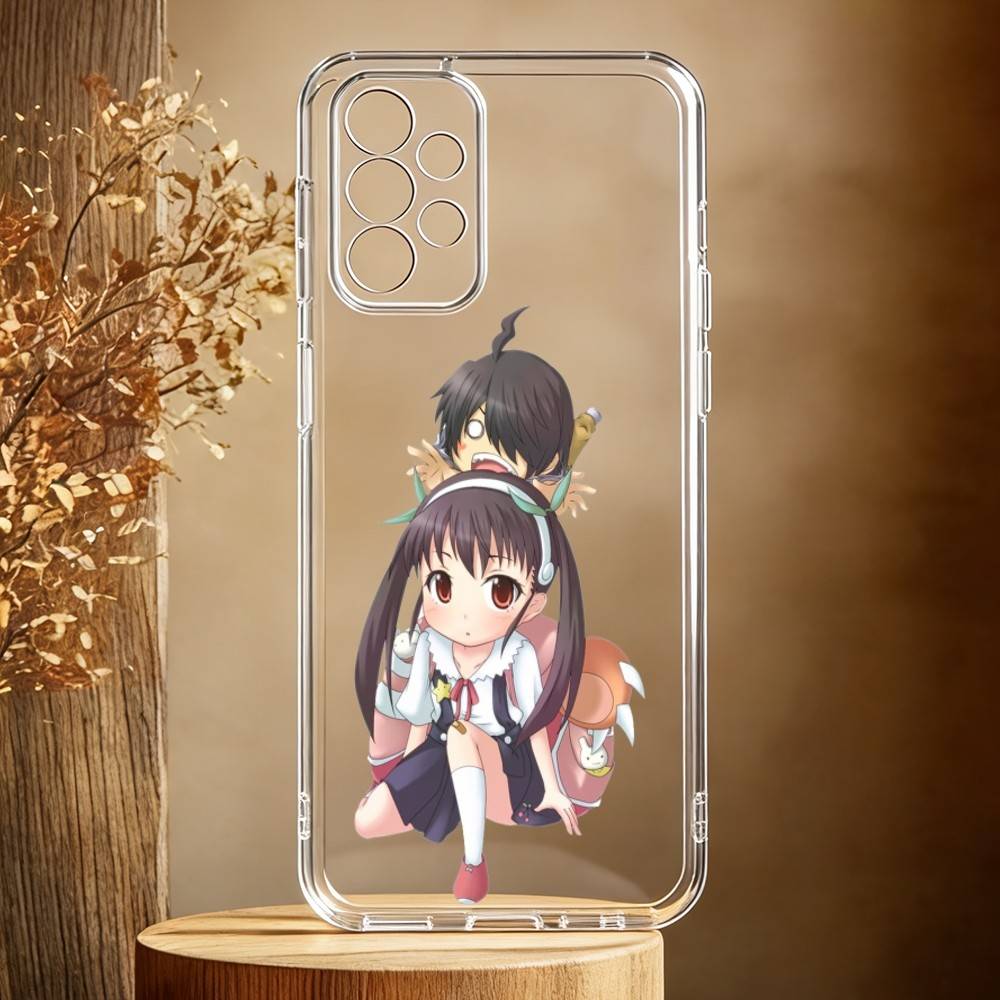 H-Hachikuji Mayoi Cute Phone Case For Samsung Galaxy A71,A70,A52,A51,A40,A30 Transparent Cover