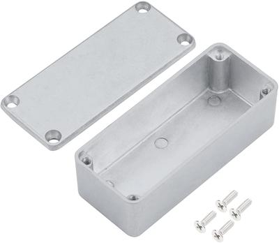 1590A Gitaros Efekto Aliuminio Dėžutė 90mmX40mmX30mm Aliuminio Dėžutė Sidabrinė
