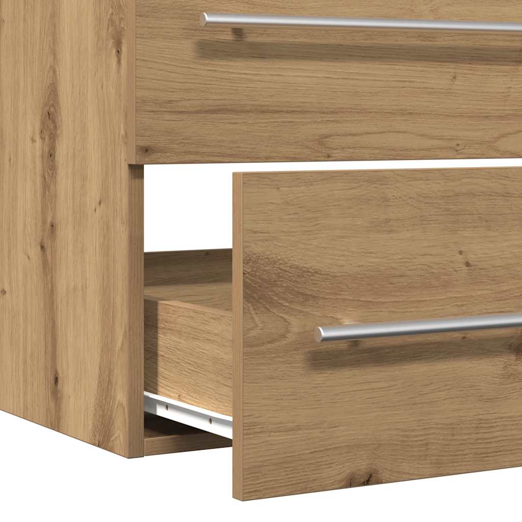 Artisan Oak Bathroom Vanity Unit 80 X 38.5 X 48 Cm