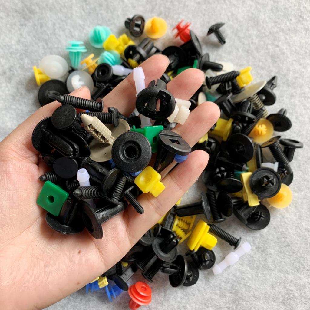 50/1000Pcs Universal Mixed Car Plastic Clips Fastener Screws Auto Bumper Interior Decoration Retainer Rivet Assortment Kit