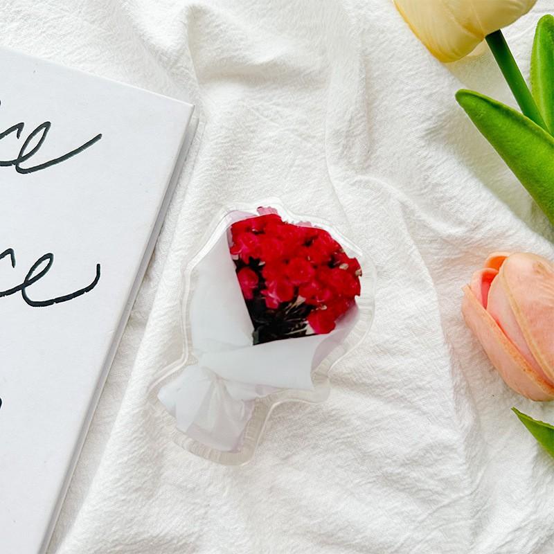 

Mobile Airbag Holder Flower Rose Ins Wind Adhesive Portable Desktop Watch Binge Watching Support