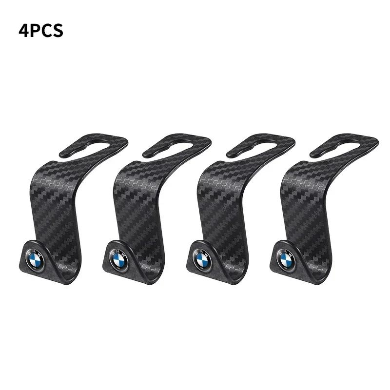 1/2/4PCs Car Seat Headrest Hooks Storage Hanger For BMW E34 E46 E39 E38 E90 E60 E36 F30 F30 F10 E92 E38 E91 M3 M5