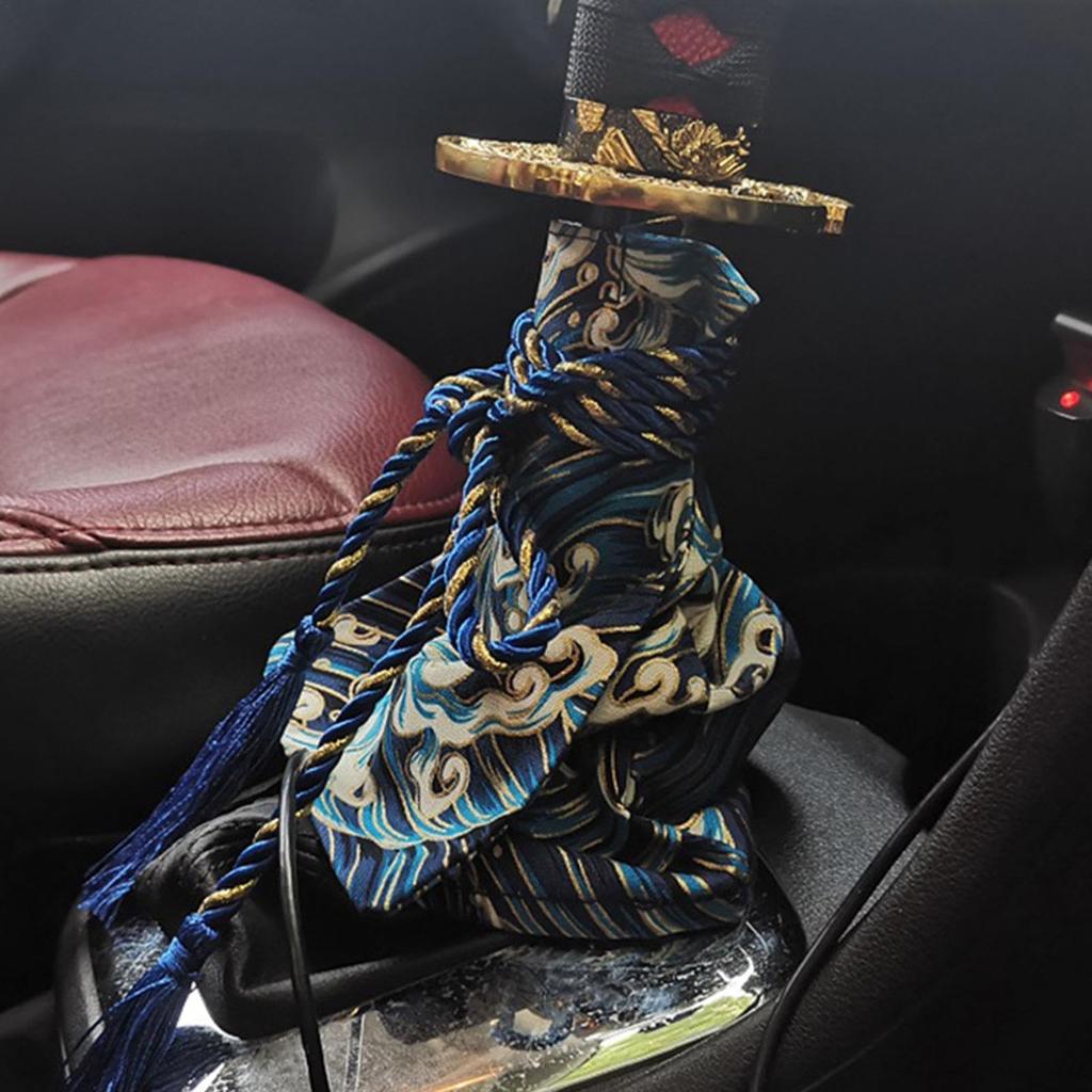 Car Katana Shift Boot Cover, Shift Knob Cover Japanese | Polished Car Dust Gear