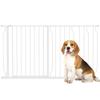 Extra Wide Dog Safety Gate, with Door Pressure, for Doorways, Hallways, Staircases - White
