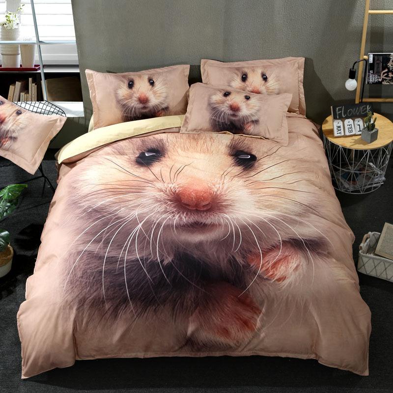 

Bedding Kit 3D Digital Printing Three-Piece Set Quilt Cover Pillowcase 70 * 133