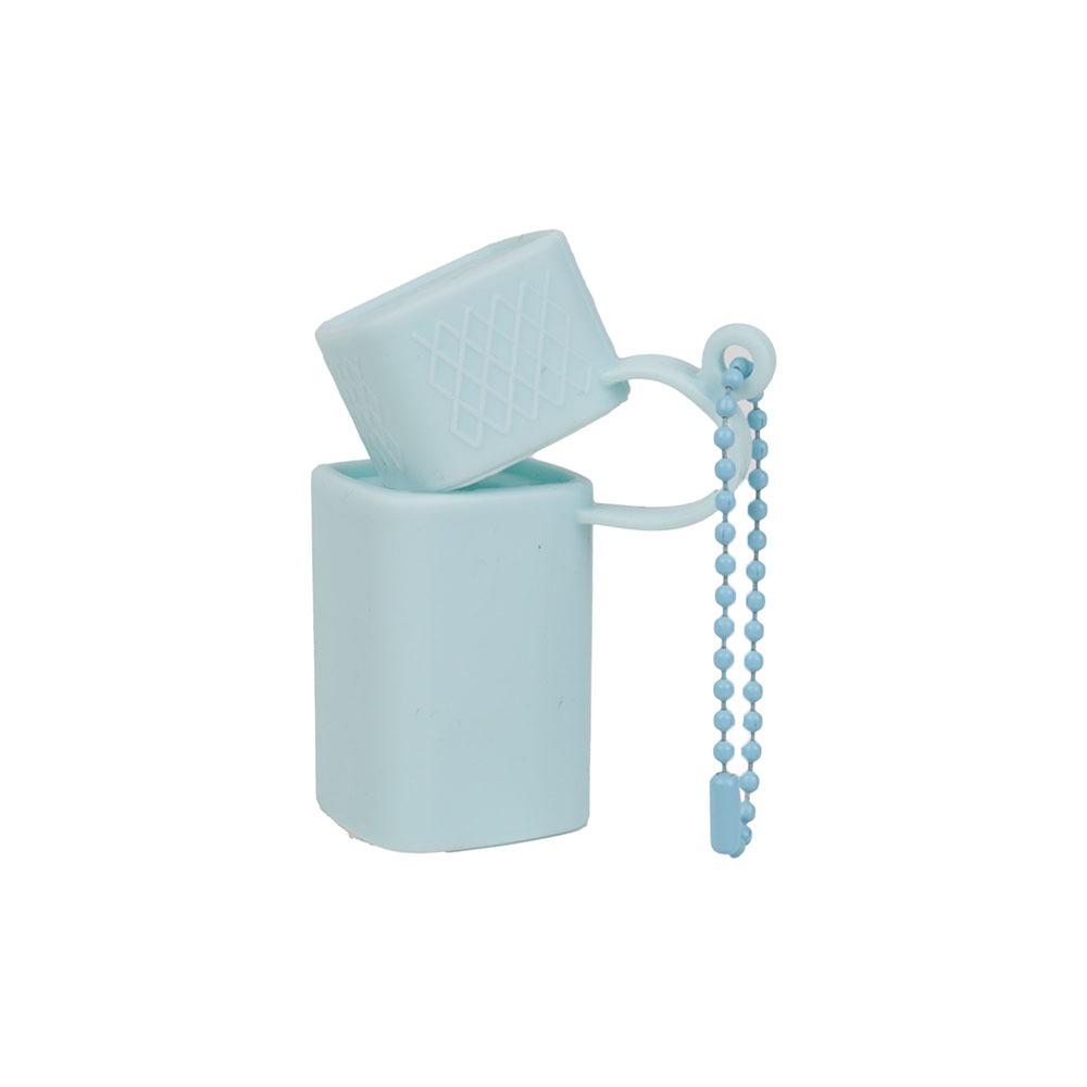 

Solid Color Lipstick Storage Bag Portable Lipsticks Protective Cover Lip Balm Holder Woman s Gift светло-синий