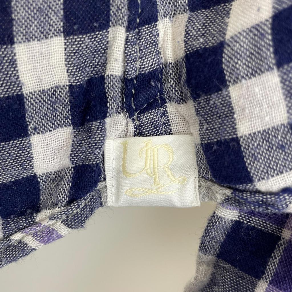 URBAN RESEARCH check Long sleeve shirt purple mens M used