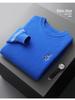 Men's 100% Wool Round Neck Sweater - Thickened, Fashionable, Casual Loose Fit for Teens, Solid Color Knitted Design.