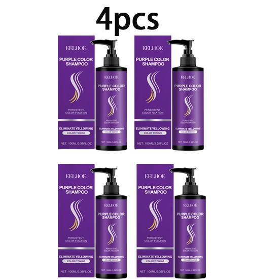 EELHOE Purple Shampoo Bleaching Light Gray Hair Silver Hair Special Nourishing Hair Daily Color Protection Cleansing Shampoo 100ml