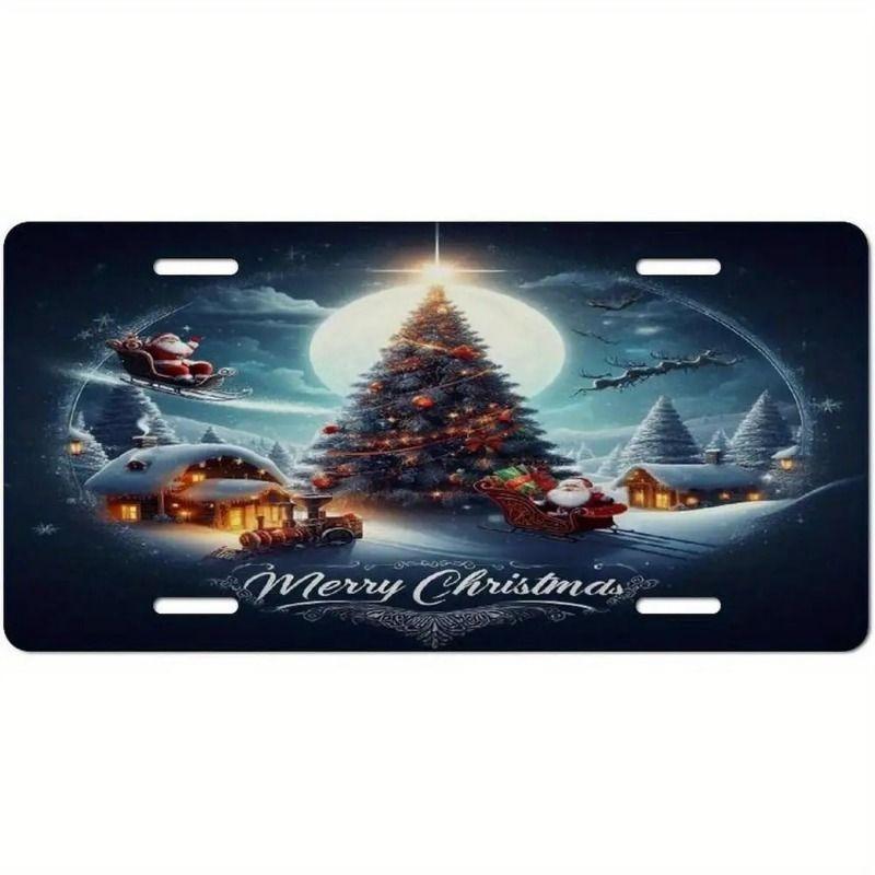 Motorcycle Souvenir License Plate, Metal Auto Wall Decor 15x30cm