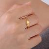 Cute Cat Open Ring for Women Stainless Steel Kitten Adjustable Rings Animal Jewelry Birthday Gift