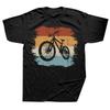 Retro Mountain Bike T-Shirt Summer Men Short Sleeve Biking Sport Lovers I Like Beer And Cycling And Maybe 3 People Bicycle Tops