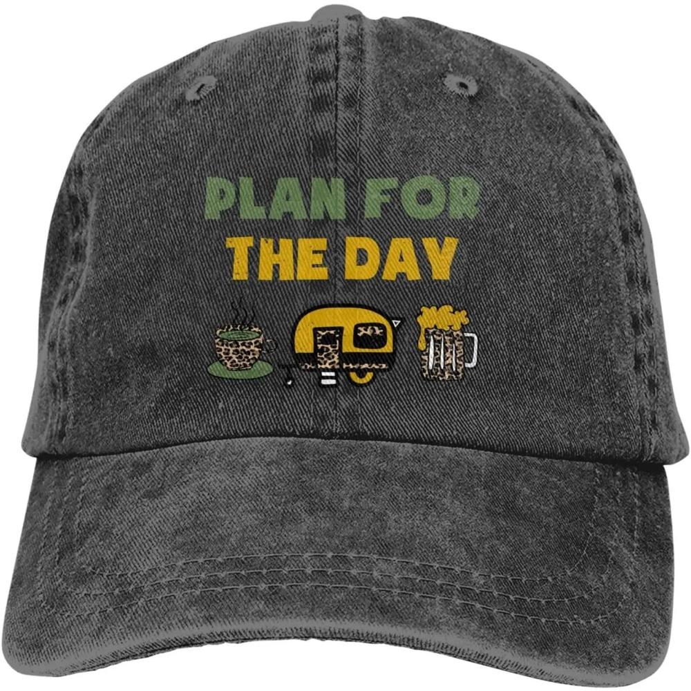 Welcome To Our Campsite Denim Baseball Cap Golf Dad Hat Adjustable Original Classic Low Profile Cotton Hat Men Women