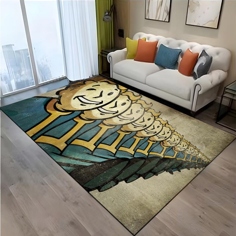 15 Size Game Vault-Boy Pattern Rug for Living Room Bathroom Mat Creative Door Mat Bedroom Home Decor Rug Decoration Maison