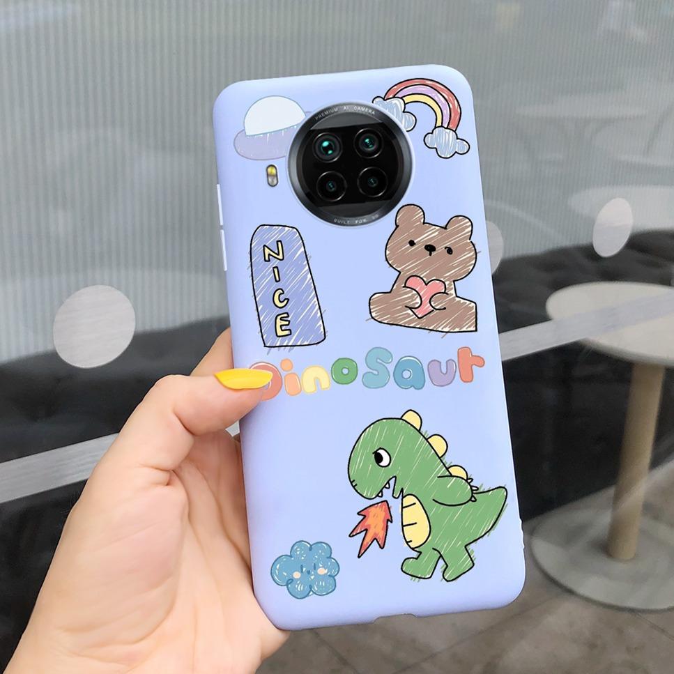 ForXiaomi Mi 10T Lite Case Cute Cartoon Cat Painted TPU Silicone Back Cover For Xiaomi Mi 10T Lite 5G 10Tlite Phone Case Funda