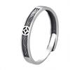 Adjustable Vintage Money Cloud Couple Ring Set Men Women Boho Ethnic Style Plated Copper Band
