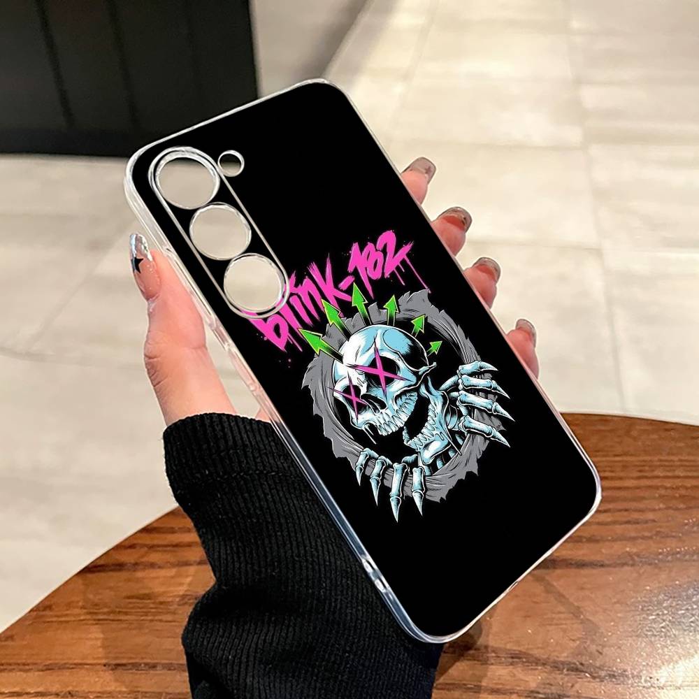 Punk B-Blink-182 Band Phone Case For SamsungA10,12,20,21S,30,31,40,50,51,52,70,71 Transparent Cover