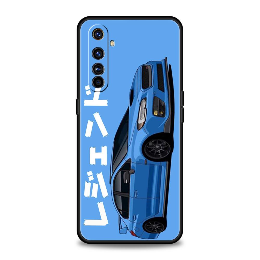 JDM Tokyo Drift Sports Car For Realme GT Neo 2 3 3T Phone Case For Realme 10 9 8 5G 7 6 GT2 Pro Plus 9i 8i C21 C11 C25 C35 Cover
