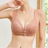 Soutien-gorge Push-Up Sans Armatures Dentelle Fermeture Avant Grande Taille Femmes S Lingerie