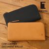 GA800 Long Wallet Zipper Closure Genuine Love Leather Black [Tryon] L-shaped Men's