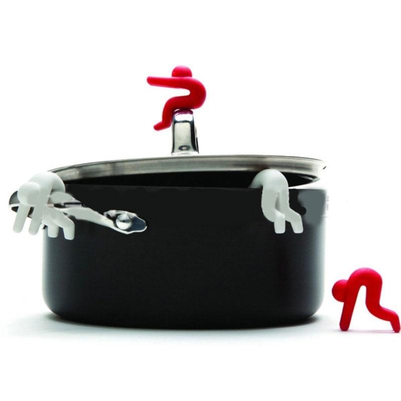 Creative Kitchen Gadgets Raise The Lid Overflow Device Stent for Kitchen Tools Pot Cover Overflow Home Kitchen Accessories