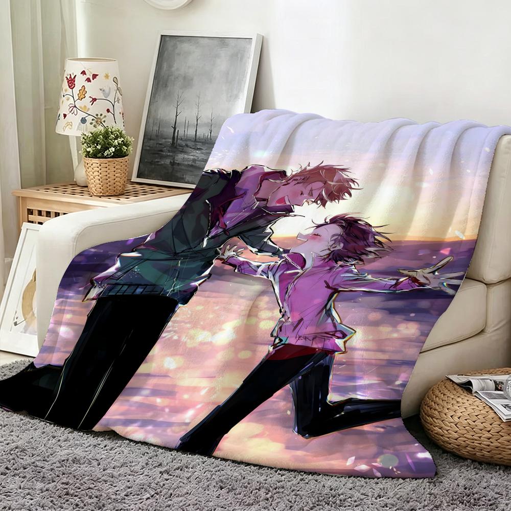 Anime M Medalist Throw Flannel Throw Blanket Suitable for Sofa Living Room Bedroom