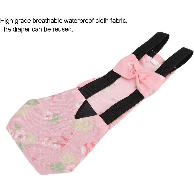 Chicken Diapers for Hens, Bantam Hens Diapers for Pet Ducks Pet Duck Supplies Goose Clothes Reble Washable Pet Diapers with Bow Tie Nylon Buckle for