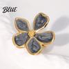Pastoral Style Ring Finger Five-Petal Flower Shape Open Adjustable Fit