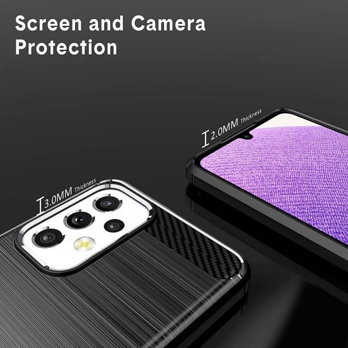 Coque de protection - PROSHOP - Samsung A33 5G - Motif Traits - Haute Résistance - Noir