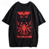 Devil Tarot Devilman Crybaby Japan Anime Manga Graphic T‑Shirt Harajuku Style Cotton Loose Oversized Casual Streetwear Tops For Men Women