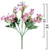 Artificial Jasmine Flowers 5 Branches 20 Blossoms Silk Flower Bouquet For Weddings Decor Photography Props And Office Decoration