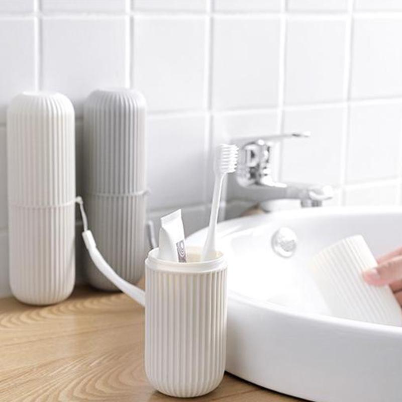 Travel Mouthwash Cup, Toothbrush And Toothpaste Storage Box, Travel Portable Toothbrushing Cup, Travel Toiletry Set