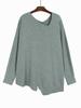 Xitao Asymmetric Solid Color Women Sweaters LYD1291