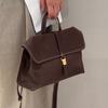 Top Layer Cowhide Mailman Bag Hot Selling Genuine Leather Women's Bag Niche Single Shoulder Crossbody Bag