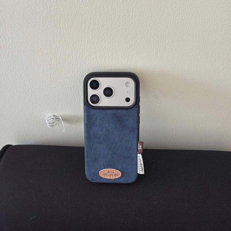 Autumn/Winter Retro Solid Suede Plush iPhone 17 Pro Max/16P/15/14 Case