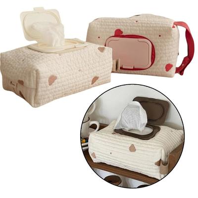 Cartoon Wet Wipes Case Removable Hanging Storage Box New Removable Napkin Holder Home Use