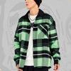 Li Ning BADFIVE Shirts Men's Green Square Collar Moderate Shirt ASHS005-1