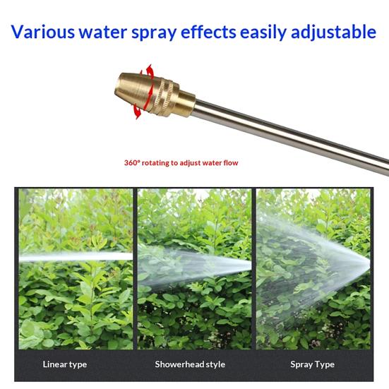 Garden Hose Nozzle Heavy Duty Car Wash Foam Sprayer High Pressure Hose Nozzle Adjustable Nozzle for Car Washing Gardening Yard Cleaning