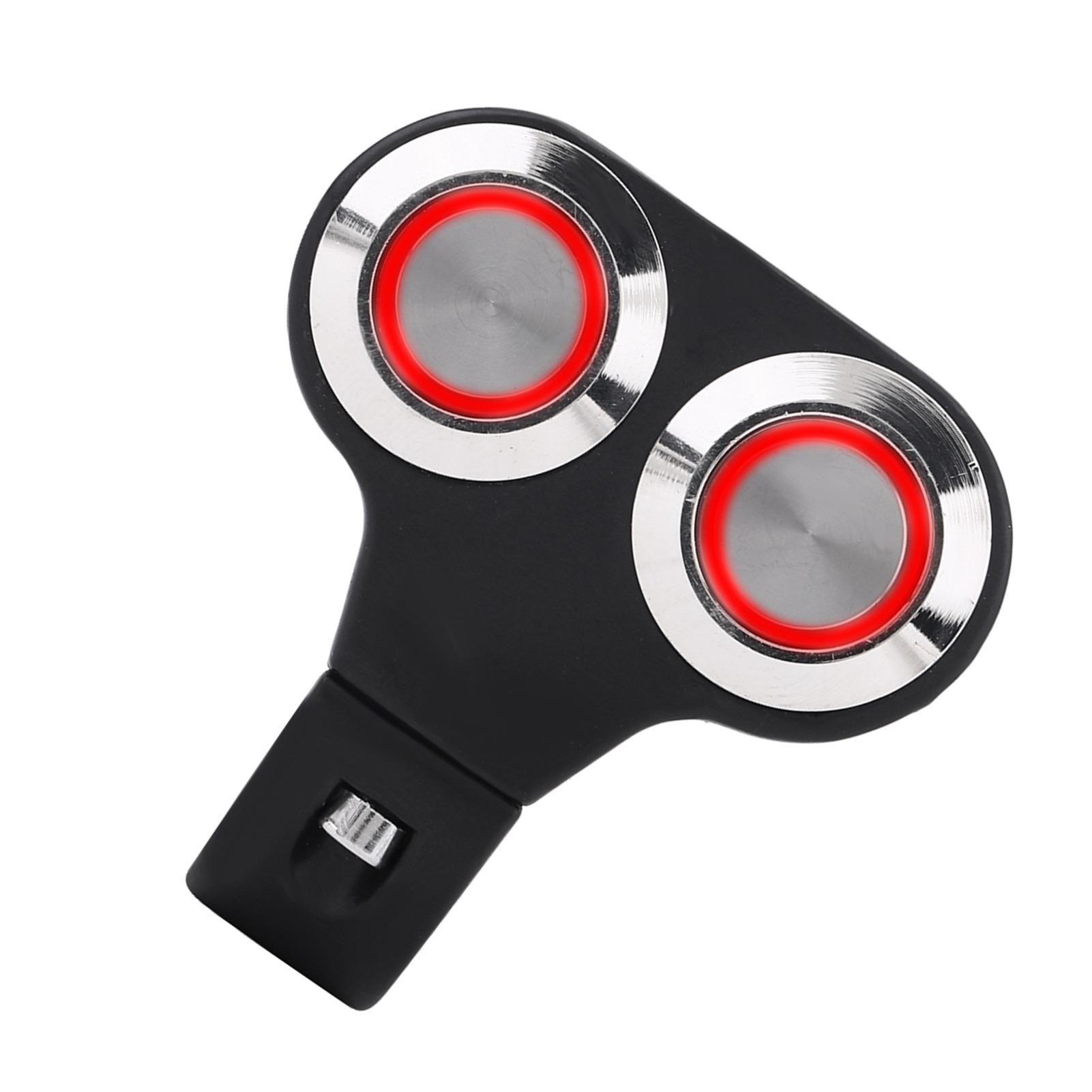 

7 8 дюймов 22 мм Мотоциклетный переключатель руля Фара Тормоз Противотуманная фара ВКЛ ВЫКЛ с индикатором Red light self-locking