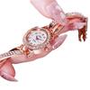Women's Watch with Diamond Small Dial Fashion Quartz Wristwatch Girls' Minimalist Temperament Wrist Female' Watches