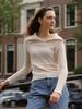 LANGNLU Leve Unbalanced Collar Knit(Liv)_Cream