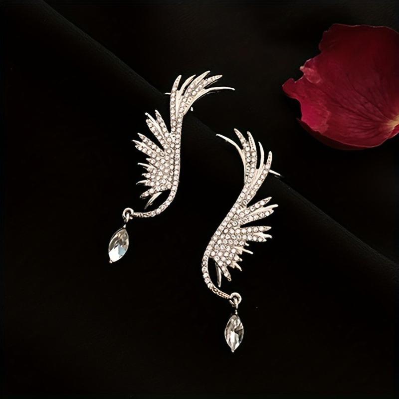 Unique Temperament Angel Wing Elf'S Water Drop Earrings For Women Jewelry Accessries Gifts