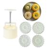 150g/200g Flower Shape Pastry Moulds Mooncake Mold Mooncake Mould Hand Pressure Tool Plastic Material Baking Accessories