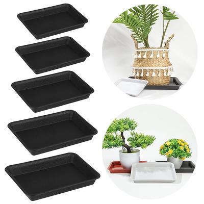 1Pcs Heavy Duty Rectangle Durable Plastic Tray Saucers Indoor Outdoor Plant Saucer Drip Trays