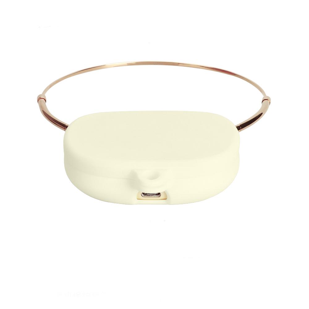 

New For Cleer Clip Wireless Earbuds Cover Silicone Soft Case Compatible With For Cleer Clip Shockproof Case Protective Sleeve бежевий