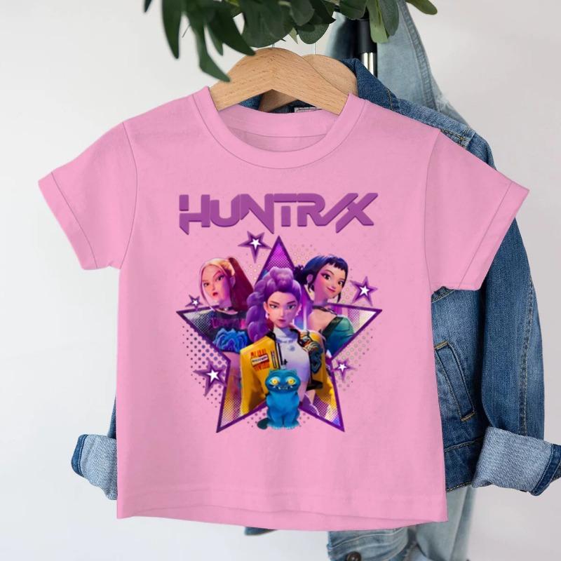 Camiseta Kpop Demon Hunter Saja Boys Harajuku Gola O Casual Anime Camiseta Tops Unissex